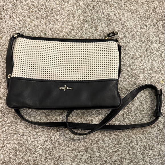 Cole Haan Black and White Crossbody Bag - Picture 1 of 11